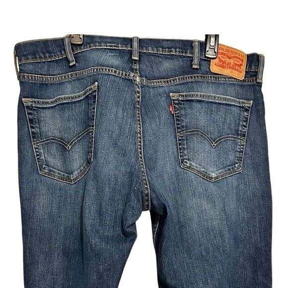 Men’s Levi’s Denim Jeans Red Tab Size 40 X 30 Boot Cut Slight Whiskering - Picture 6 of 10